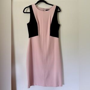 White House Black Market Pink Sheath Midi Dress